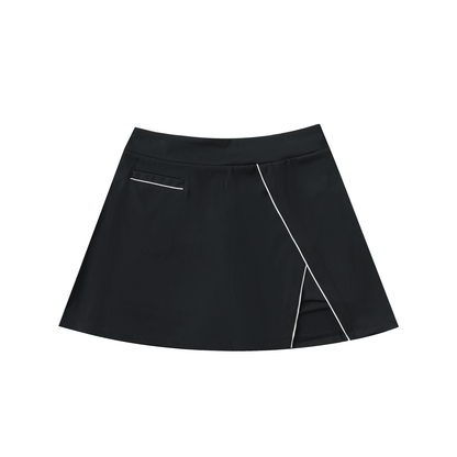 High waist,Pocketed ,A line skirt,Women