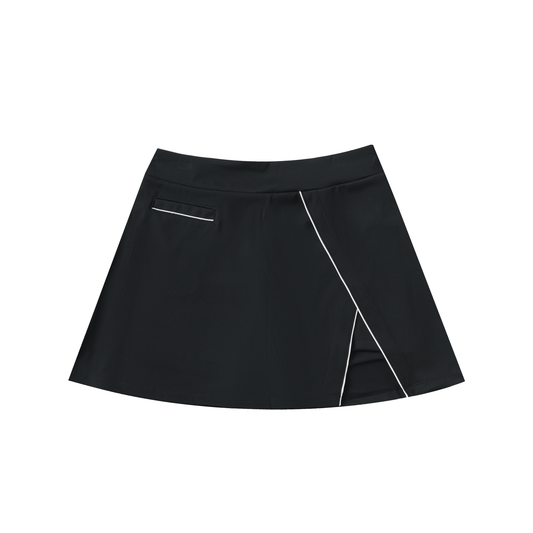 High waist,Pocketed ,A line skirt,Women