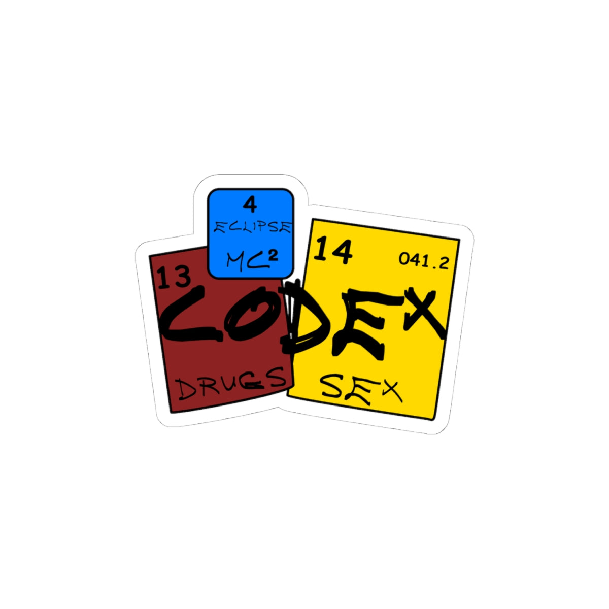 MAISON CODEX  SCIENCE STICKER.