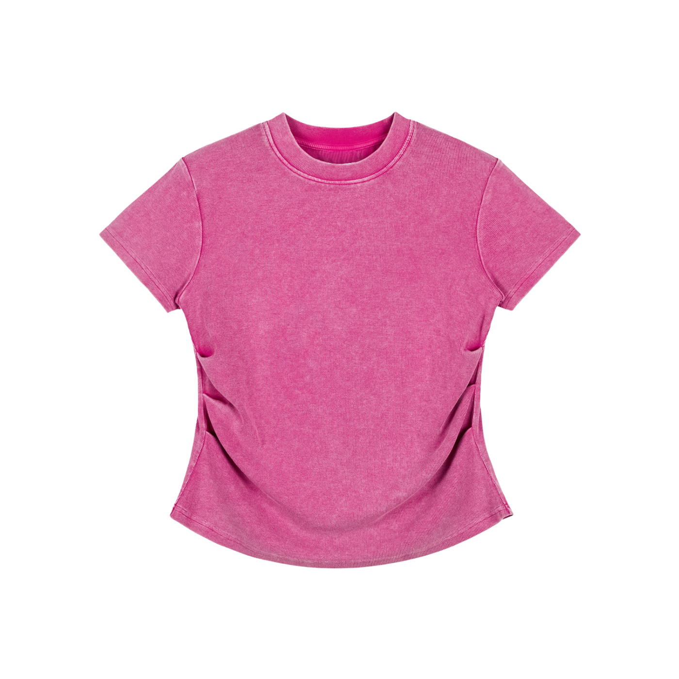 Vintage washed,Bodycon,Cotton t - shirt ,280gsm,Womens,Essentials