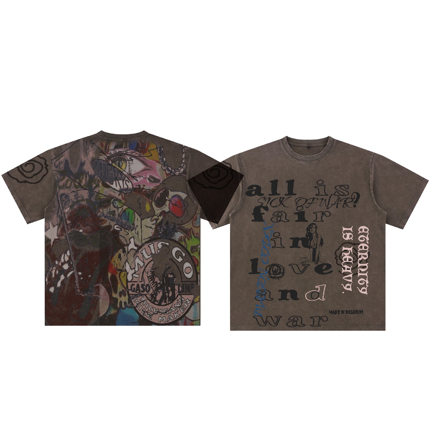 Love N War Tee (Brown)