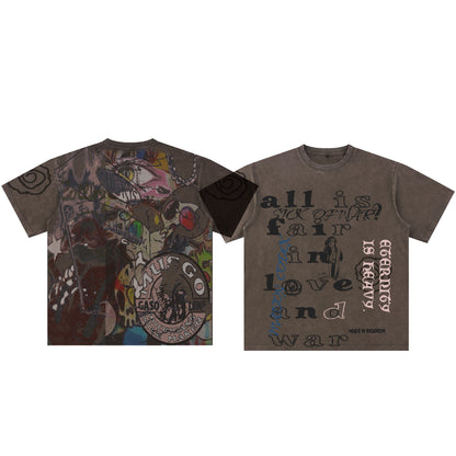 Love N War Tee (Brown)