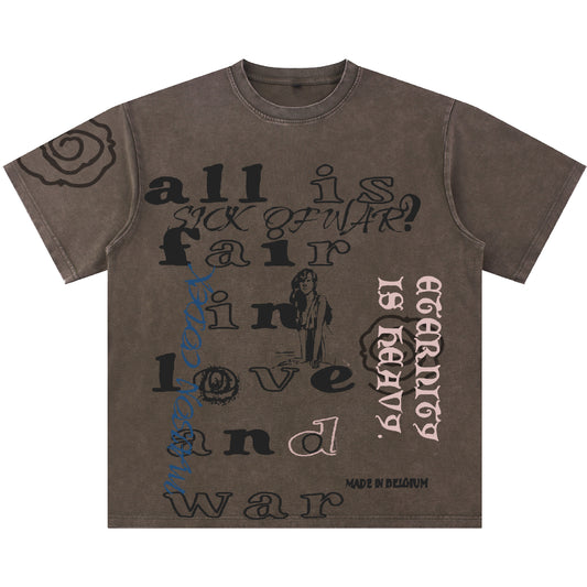 Love N War Tee (Brown)