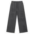 MAISON CODEX GREY RAW EDGE ARCHIVE SWEATPANT.