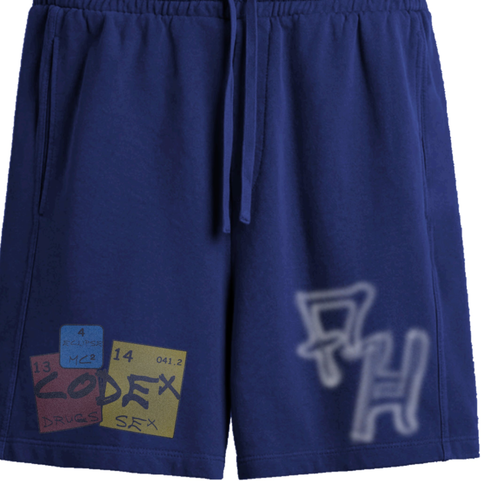 MAISON CODEX VINTAGE NAVY ARCHIVE SHORT.