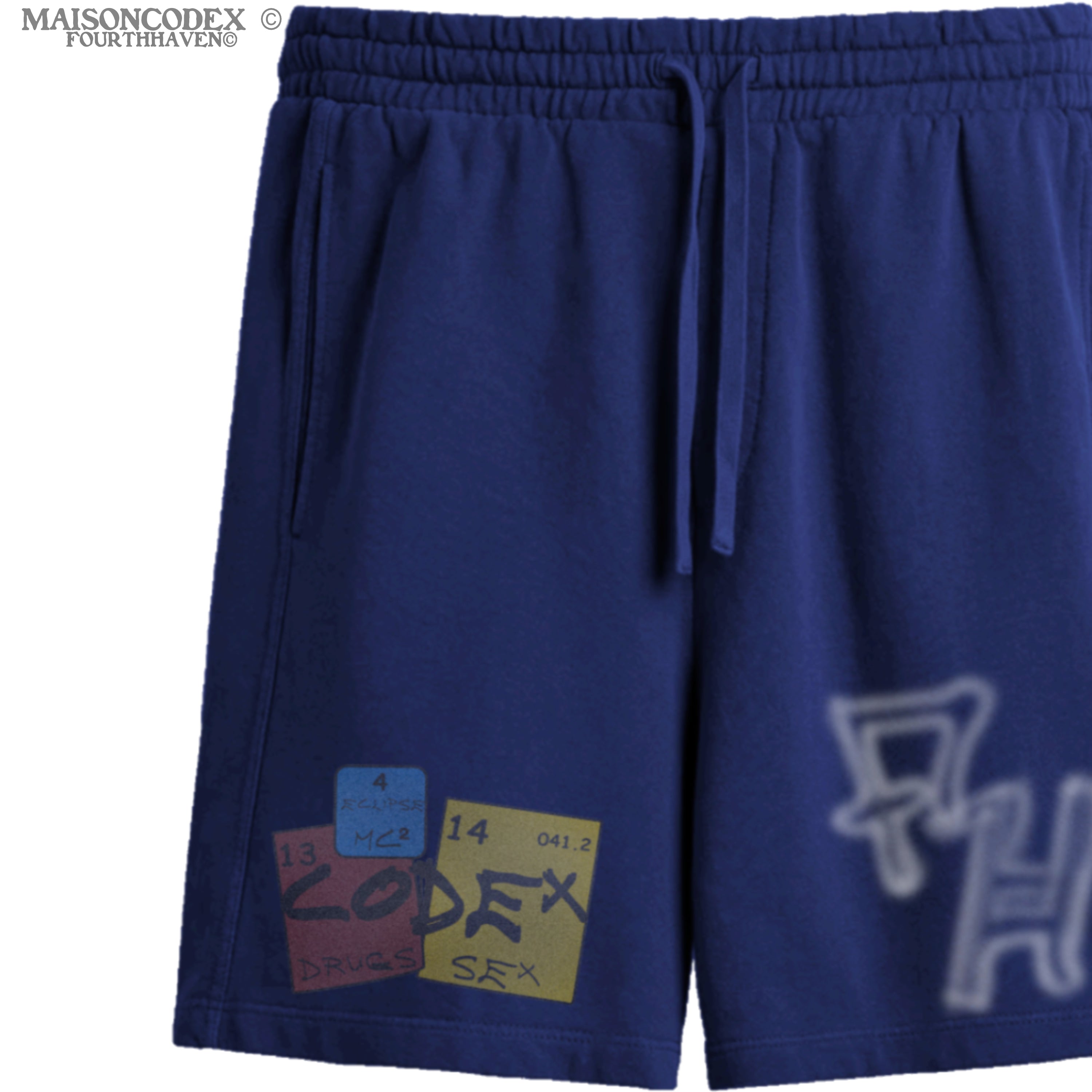 MAISON CODEX VINTAGE NAVY ARCHIVE SHORT