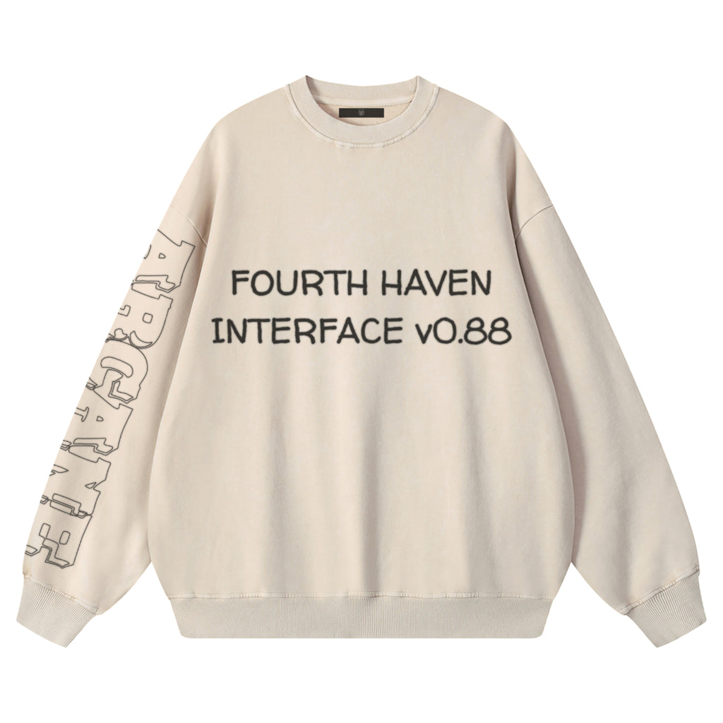 Maison Codex Snow Washed Oversized Sweatshirt.