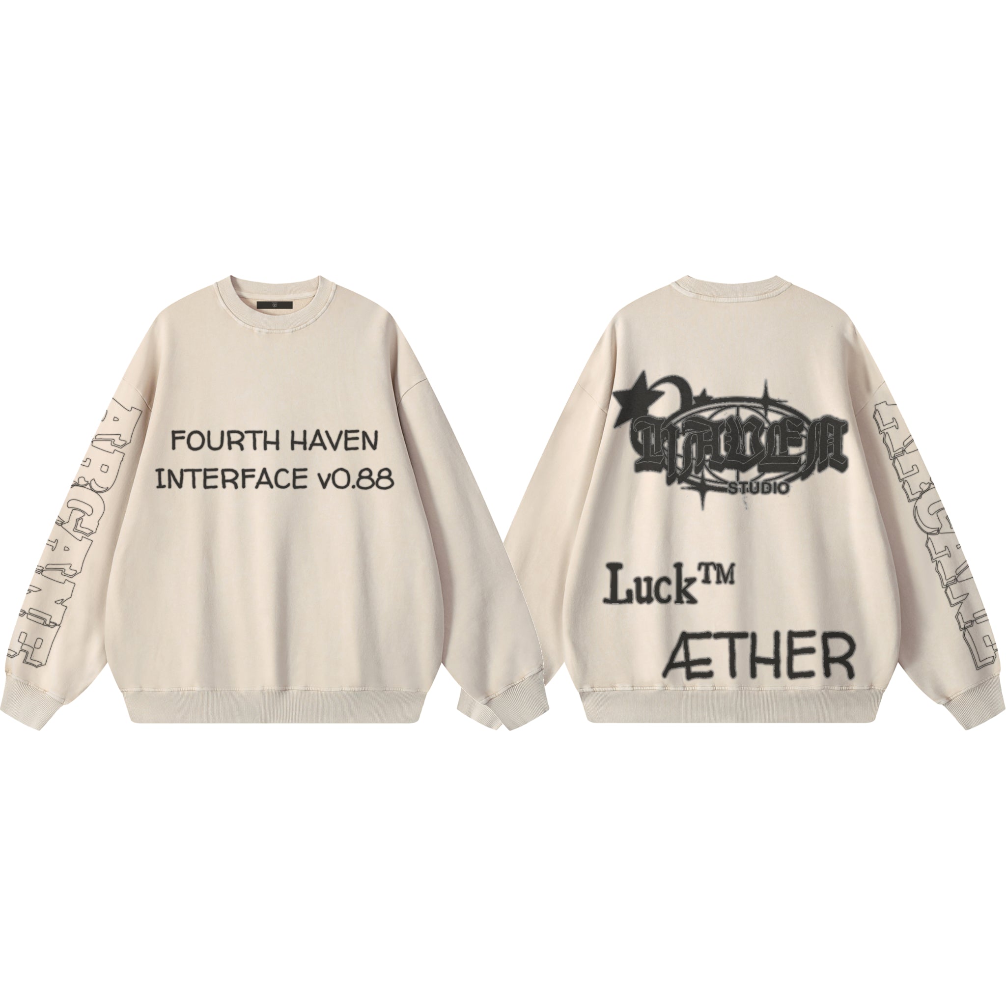 Maison Codex Snow Washed Oversized Sweatshirt.