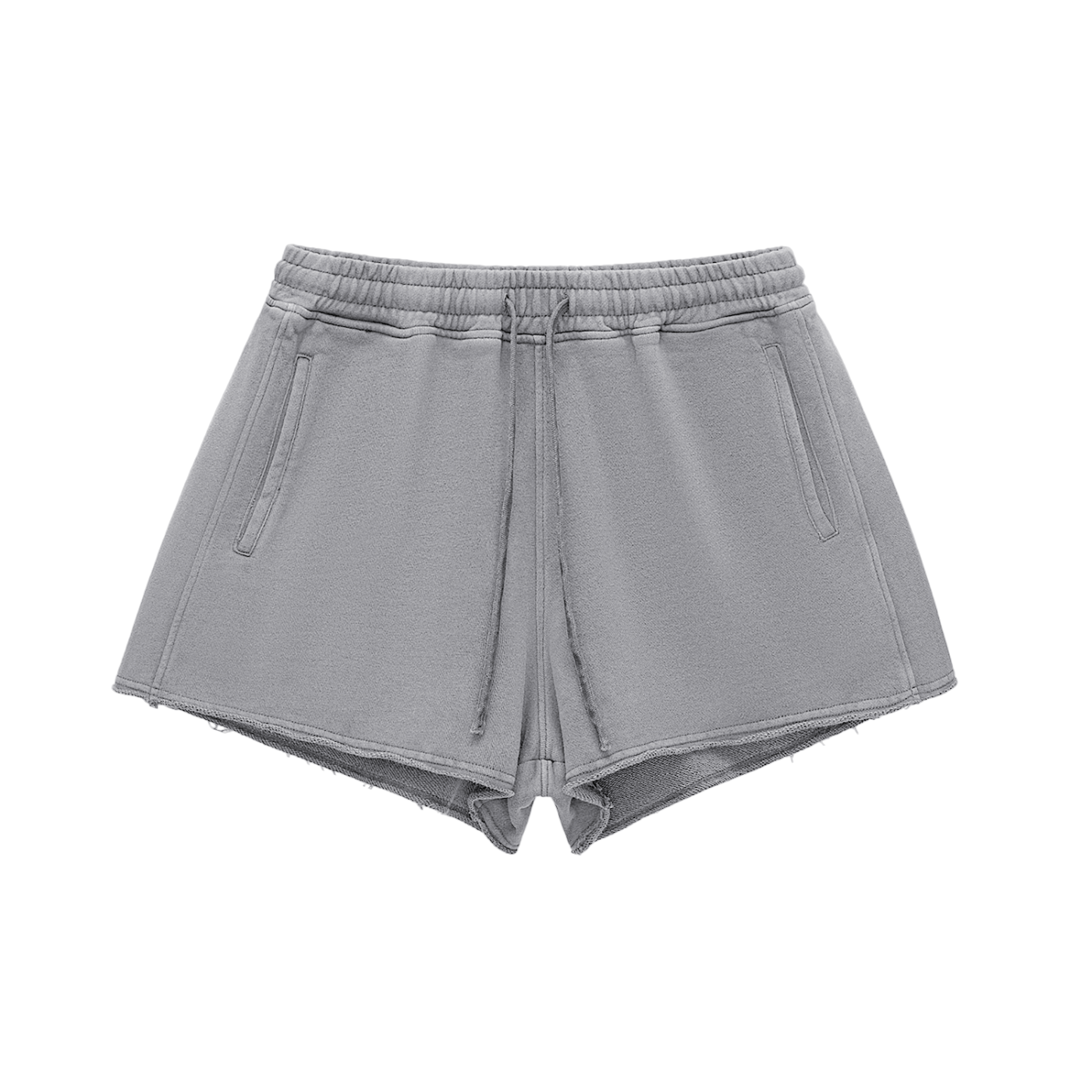 Snow washed,Raw edge,Drawstring ,Shorts ,Womens