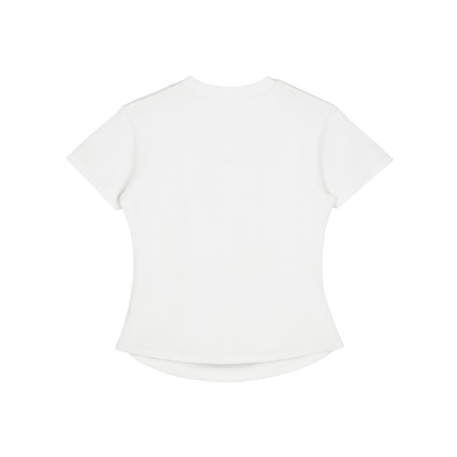 Vintage washed,Bodycon,Cotton t - shirt ,280gsm,Womens,Essentials