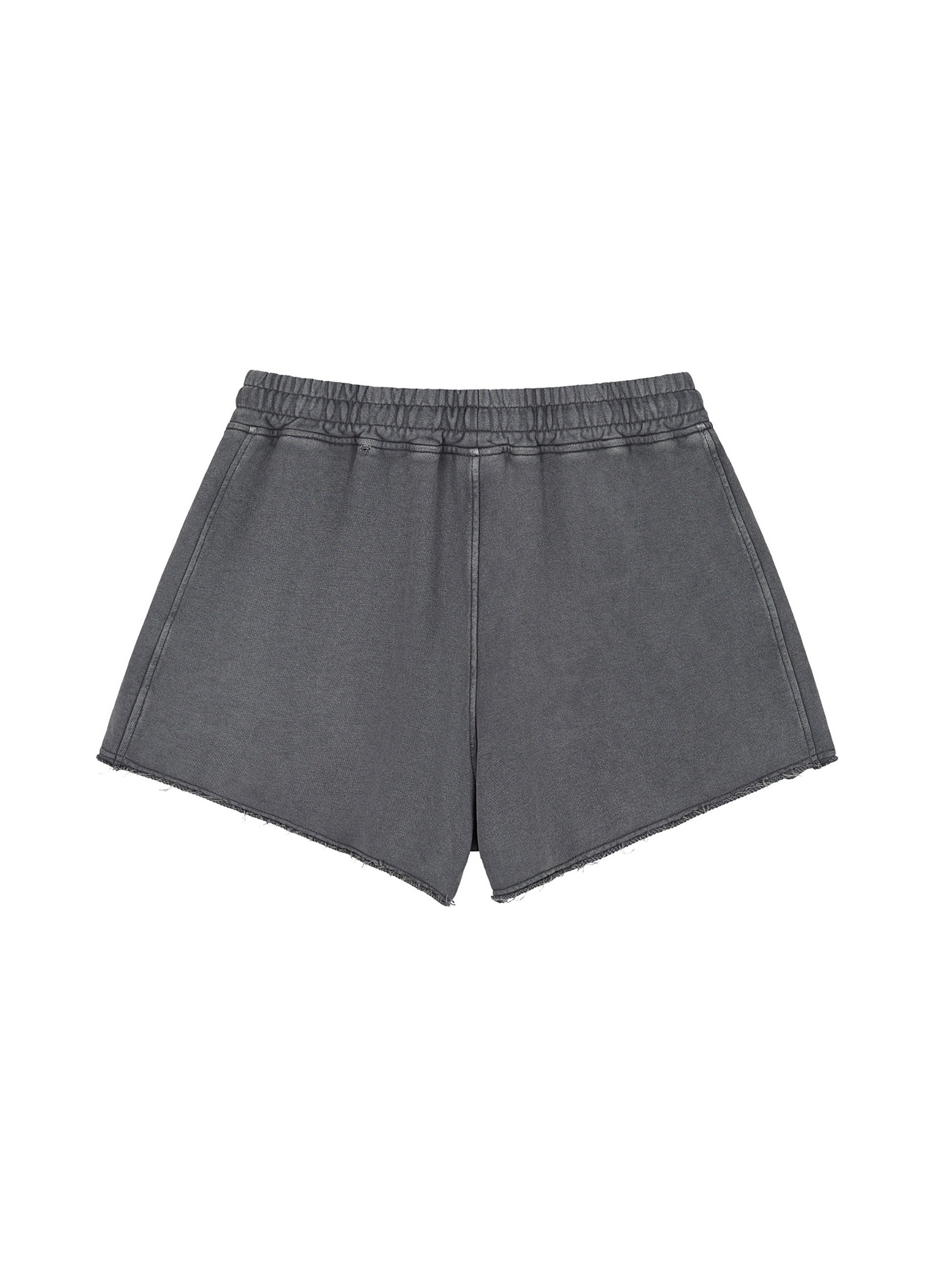 Snow washed,Raw edge,Drawstring ,Shorts ,Womens